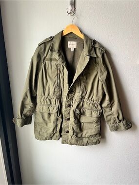 Banana Republic Olive Green Military Field Jacket